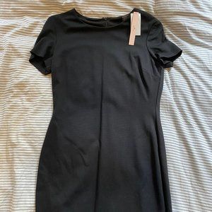 NWT AQUA Large Little Black T-Shirt Dress